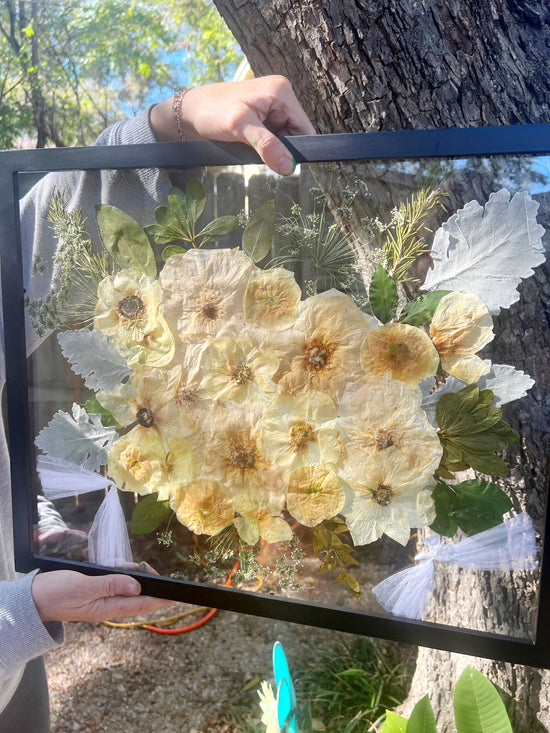 Custom Pressed floral preservation frame