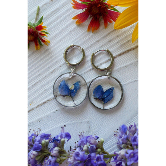 Bluebonnet petal hoops