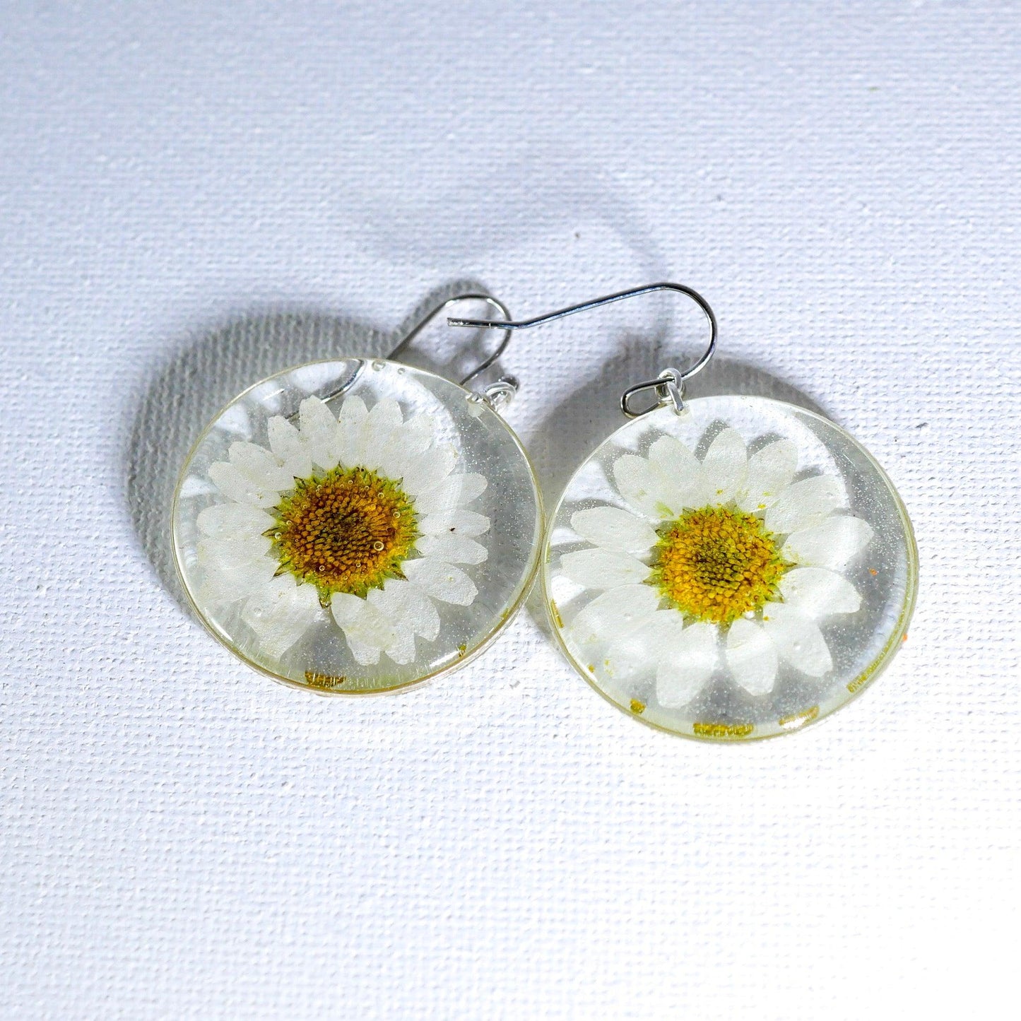 Large Daisy Disc Earrings