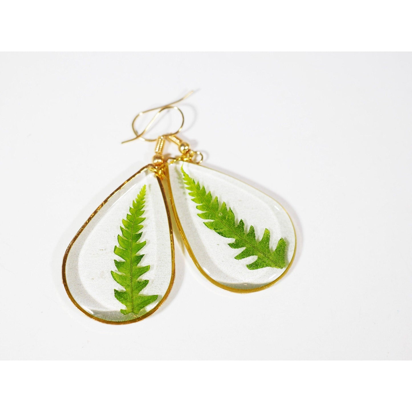 Large Fern Teardrop earrings