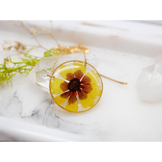 Sunflower necklace