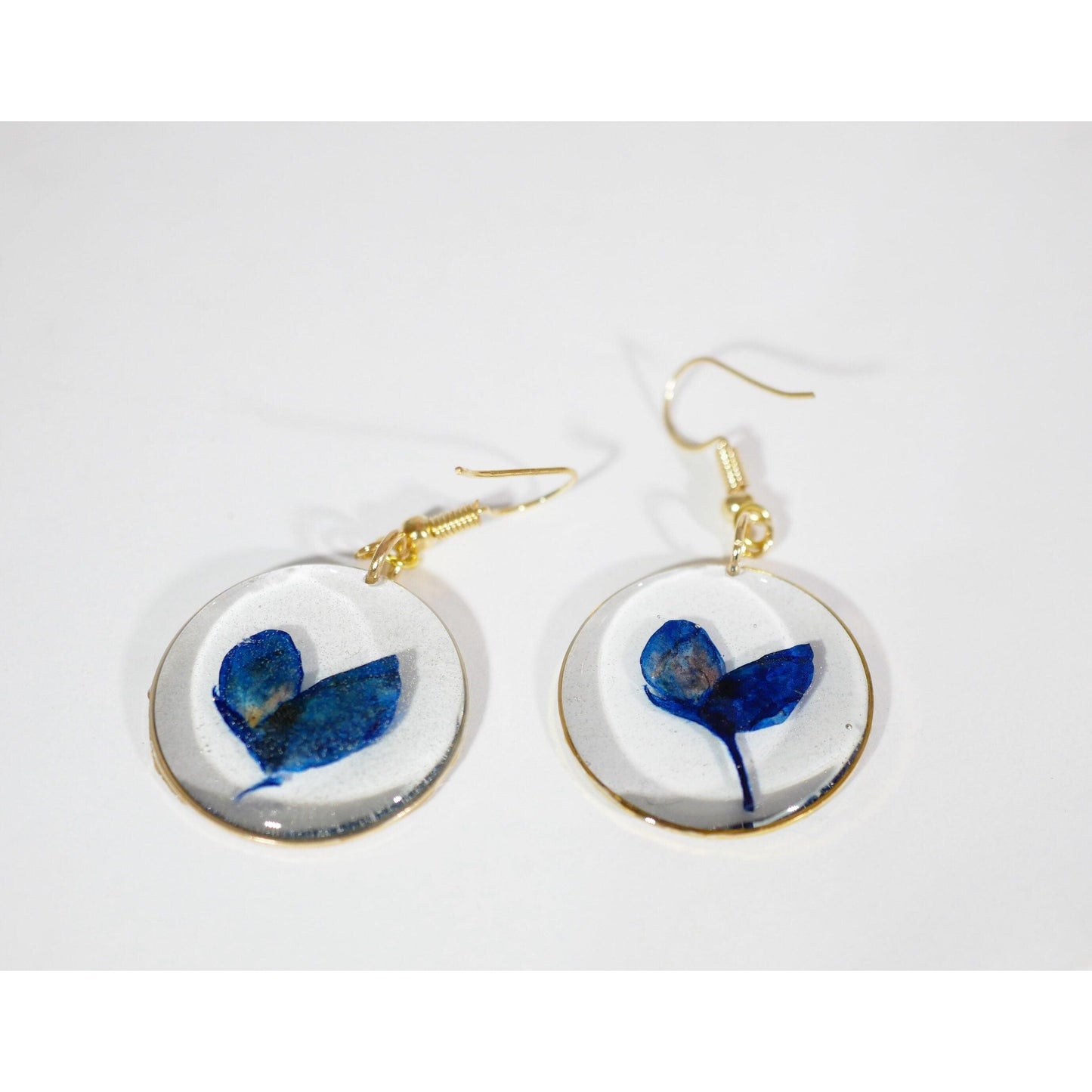Texas Bluebonnet Petal Dangle Earrings