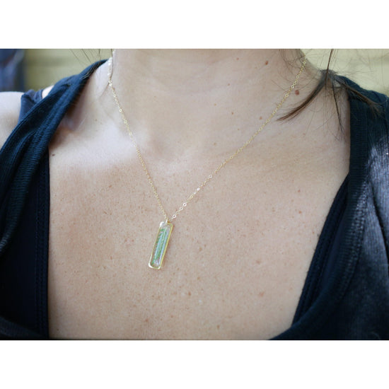 Vertical Fern Bar Necklace