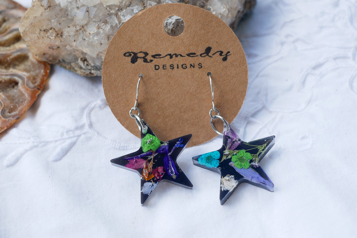 Rainbow star dangles
