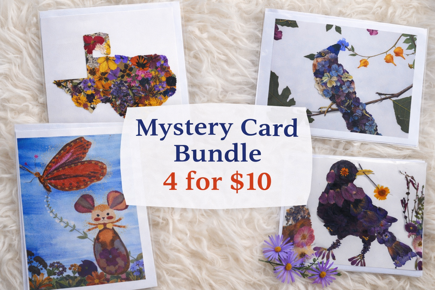 Greeting card mystery bundle (4 cards)