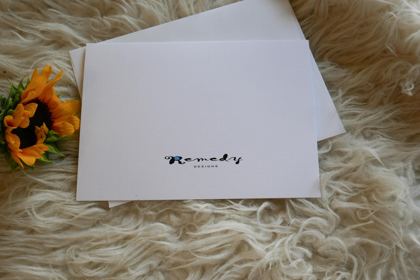 Pressed Flower Snail Greeting Card: Whimsical Blank Note