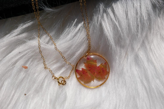 Pressed Maple Leaf Earrings – Real Maple Leaves on Gold-Fill or Sterling Silver Huggies