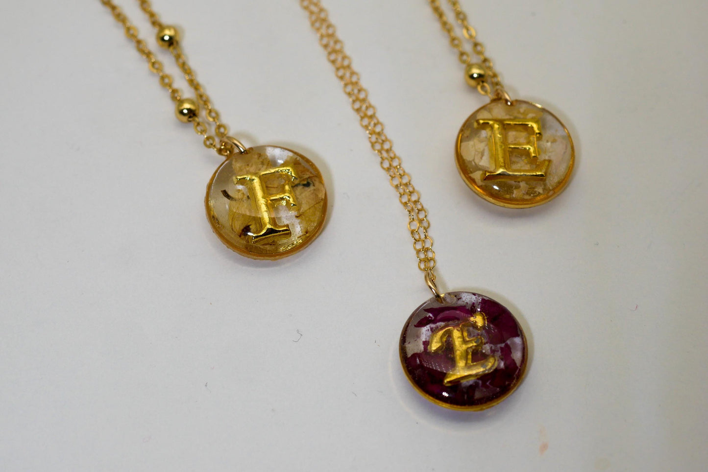 Personalized Birth Flower Necklace with  Initial – Custom initial necklace, birthflower jewelry, birthflower