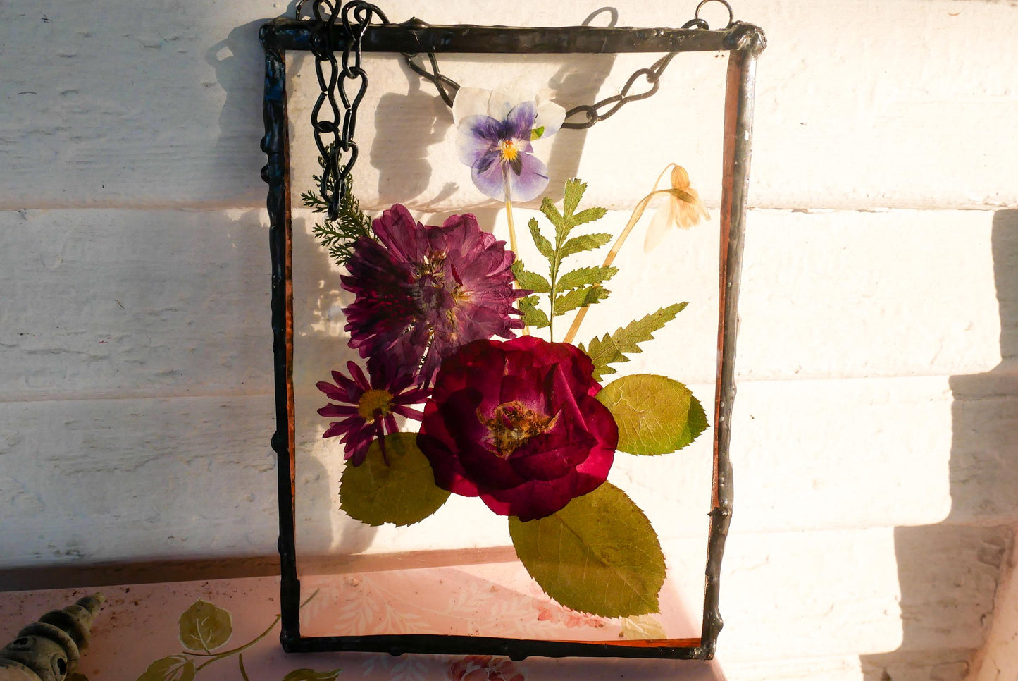 Birth Month Flower Art: Personalized Family Bouquet (Handmade Glass)