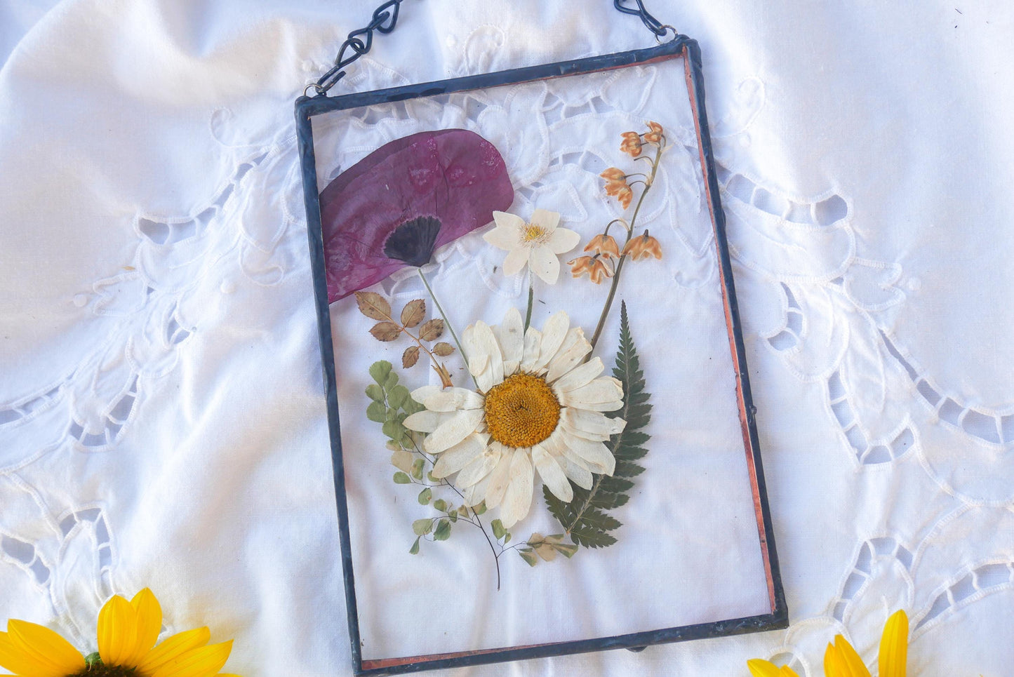 Birth Month Flower Art: Personalized Family Bouquet (Handmade Glass)