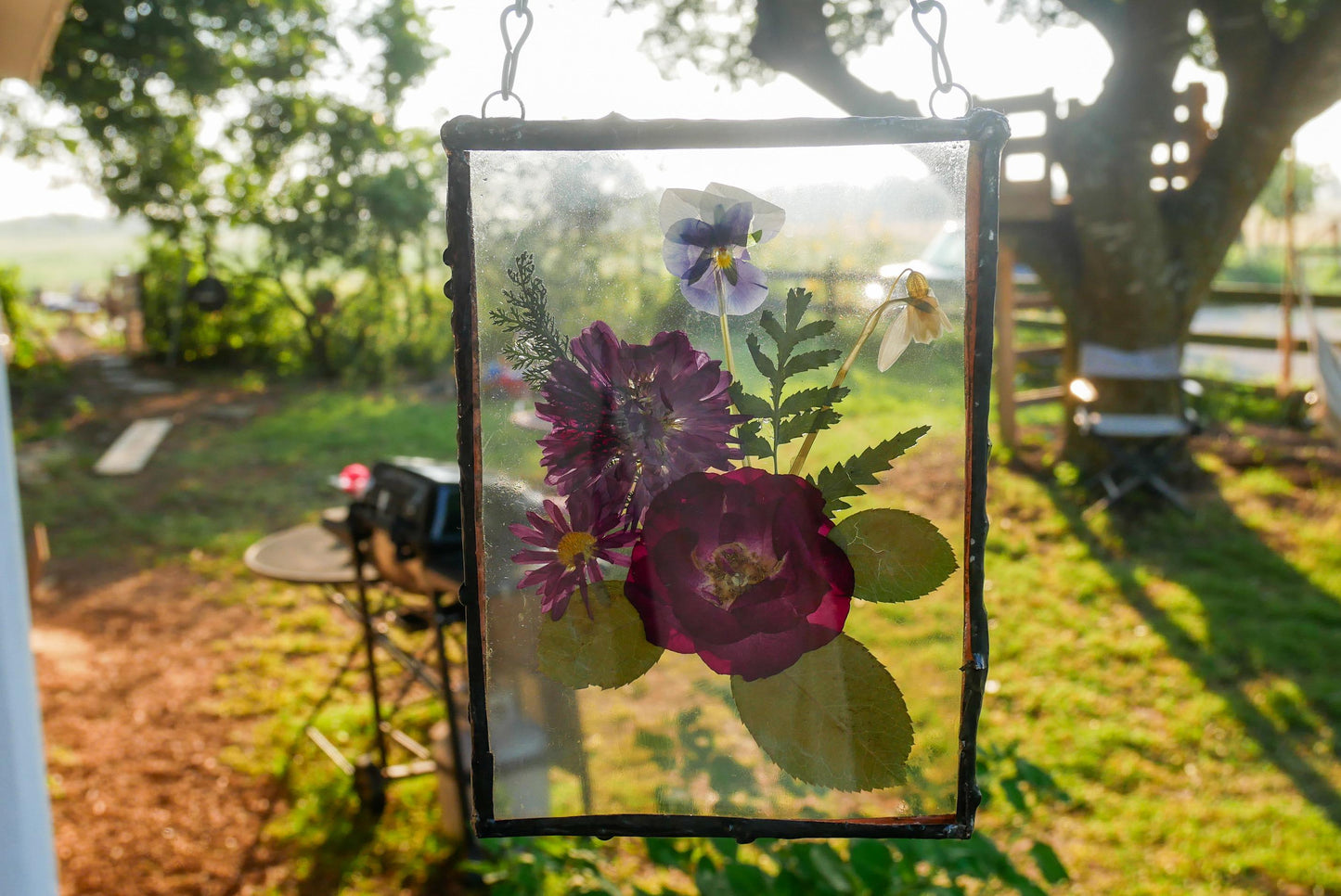 Custom Birth Flower Family Portrait - Pressed Floral Wall Decor