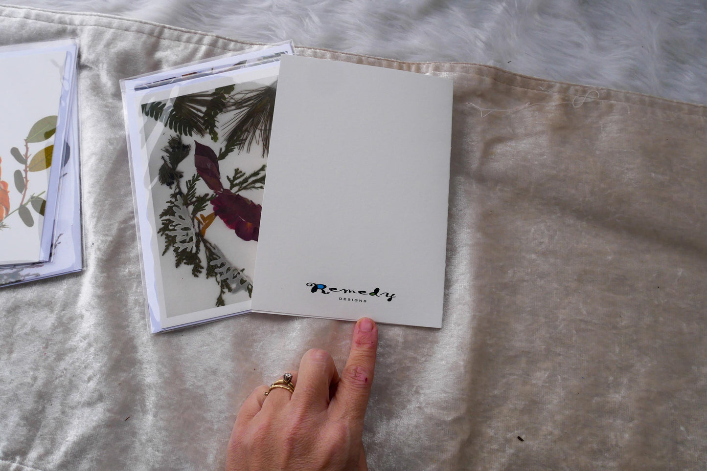 Texas Wildflower Greeting Card: Pressed Flower Print - Blank Inside