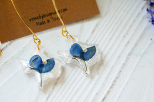 Texas bluebonnet dangle earrings