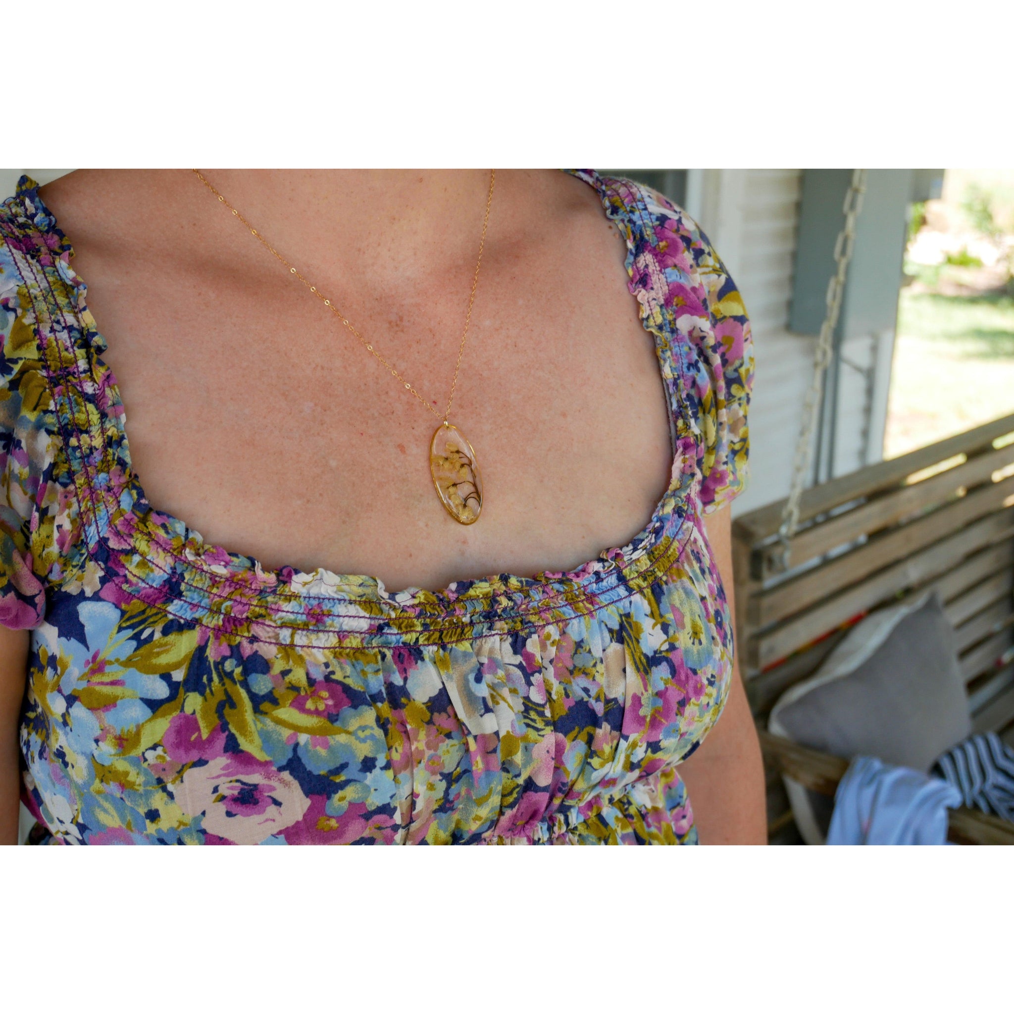 Lily of the valley necklace- May birthflower necklace