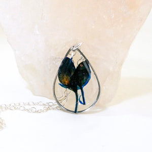 Texas Bluebonnet drop necklace
