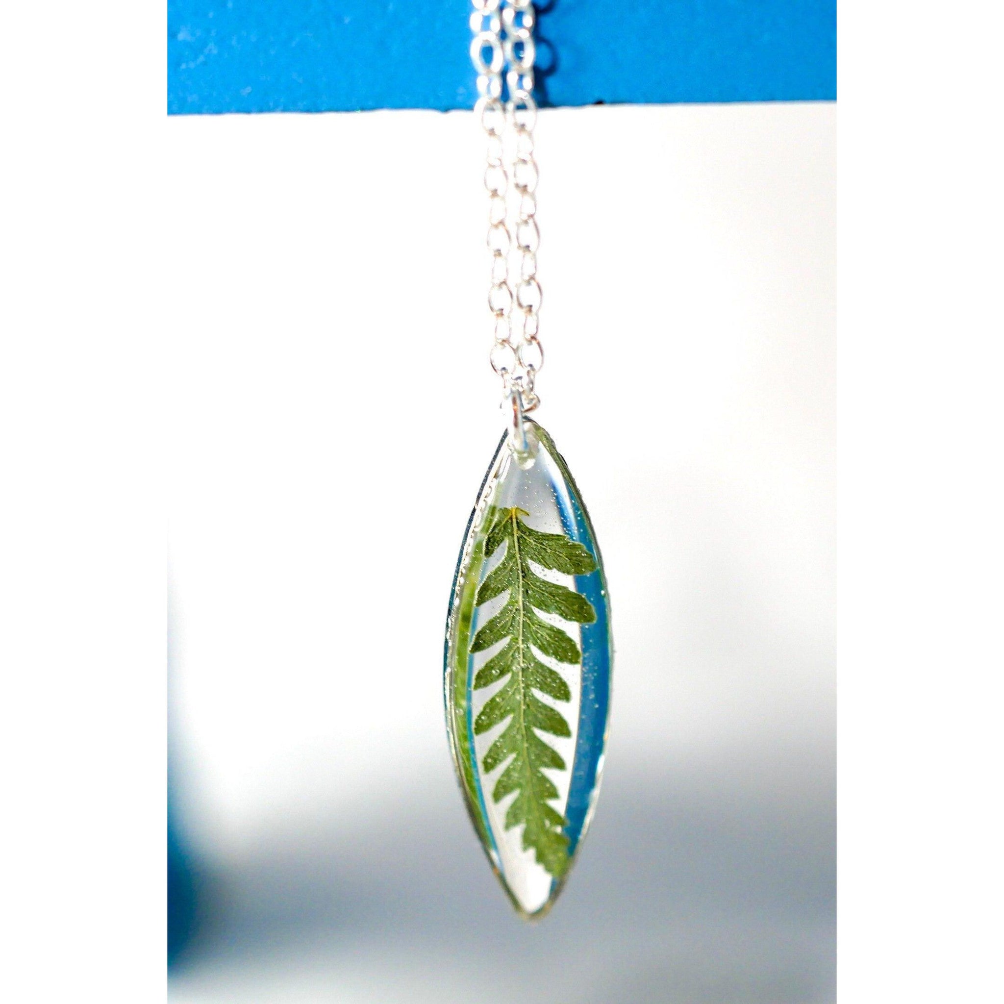 Tiny Fern Marquise Necklace
