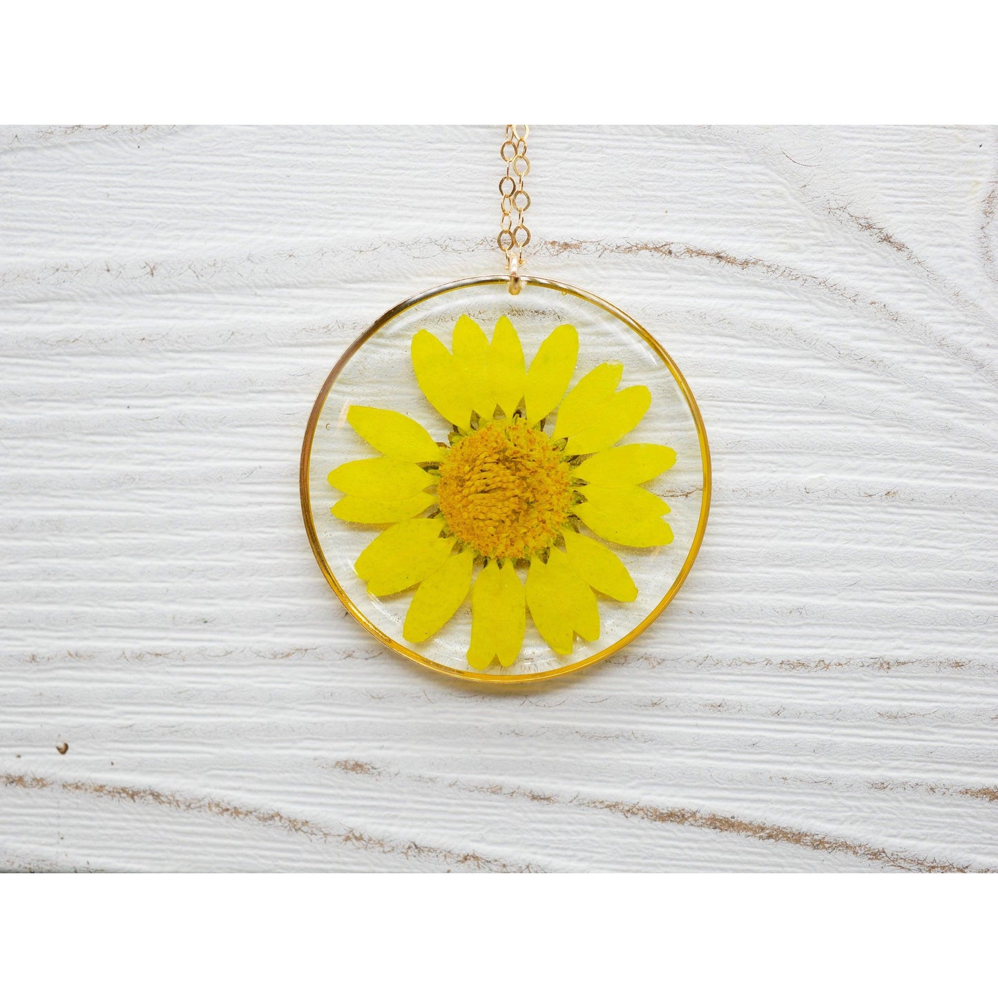 Yellow Daisy necklace - Remedy Design Shop
