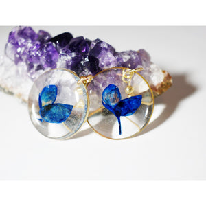 Texas Bluebonnet Petal Dangle Earrings