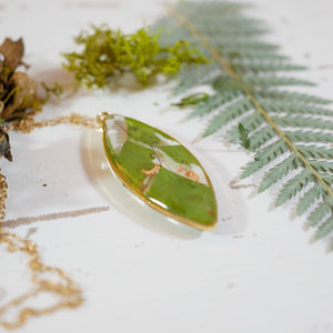 Maidenhair Fern Ellipse Necklace