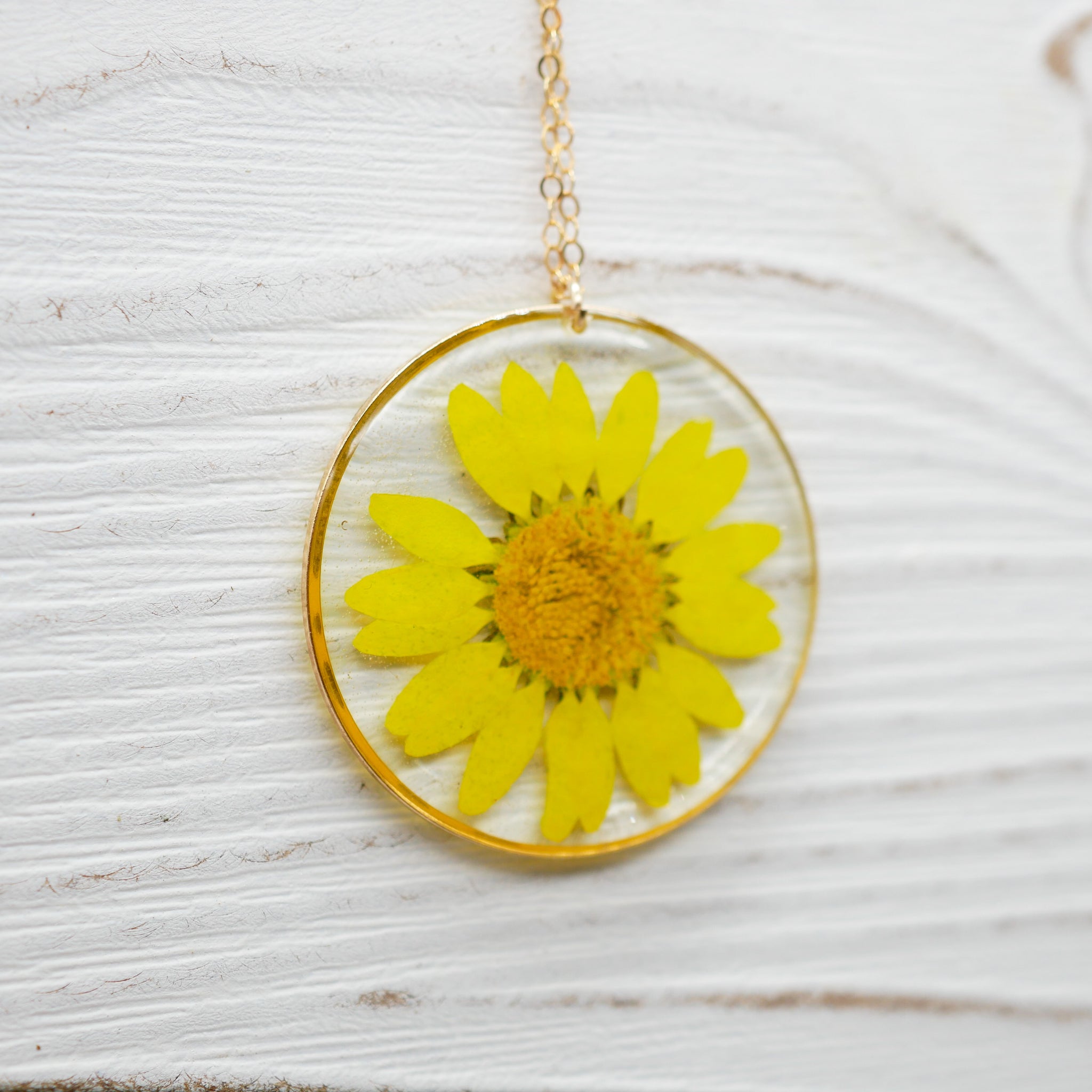 Yellow Daisy necklace