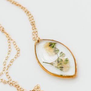 Baby's Breath Marquise Necklace
