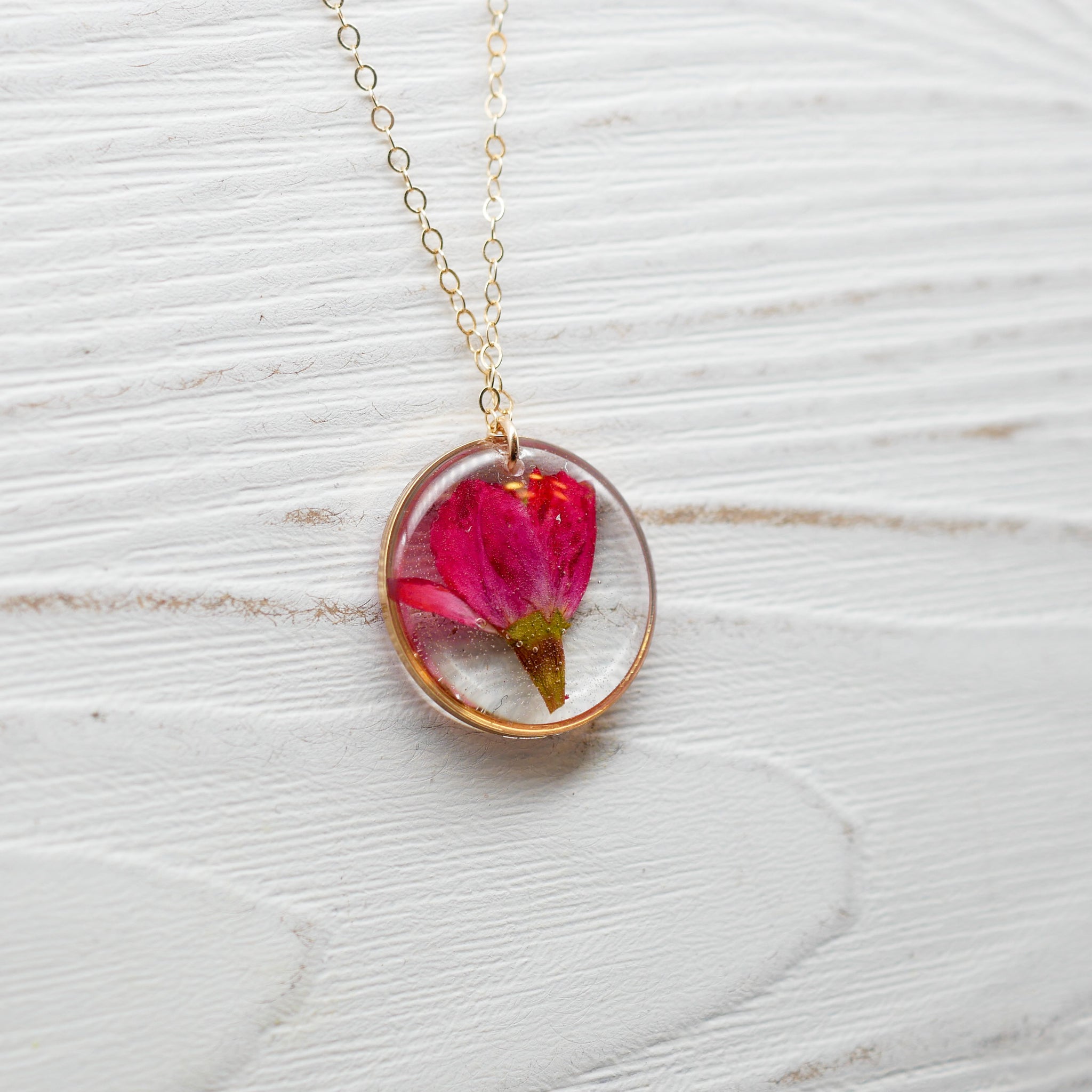 Dainty Rose Charm Necklace