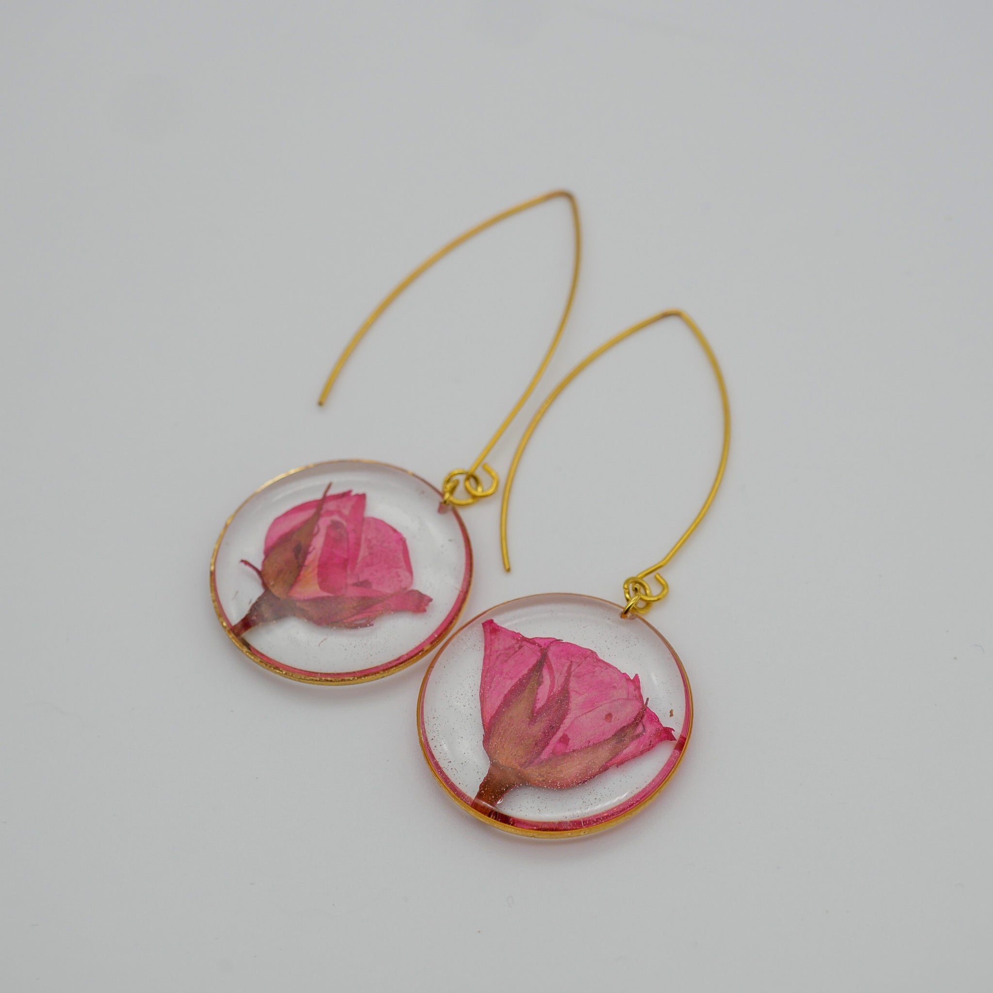 Large Rose Statement Earrings