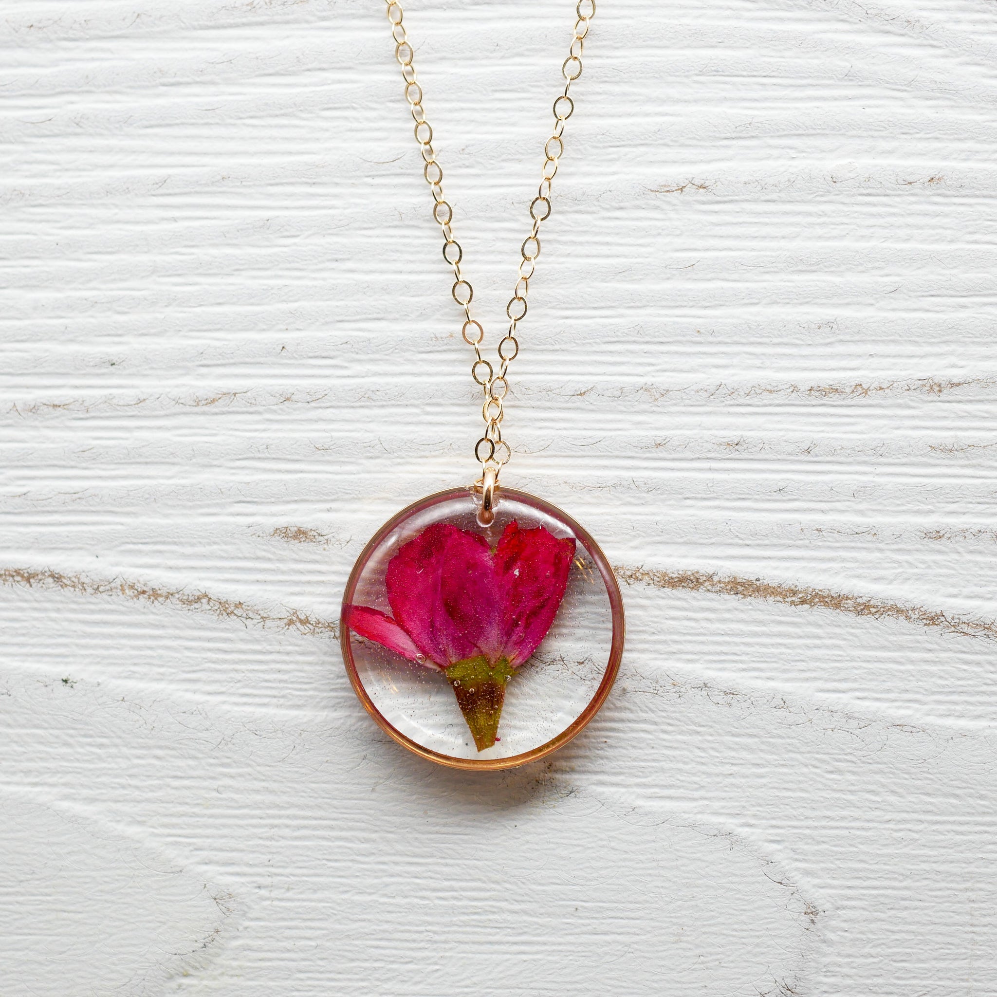 Dainty Rose Charm Necklace