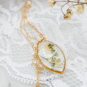 Baby's Breath Marquise Necklace
